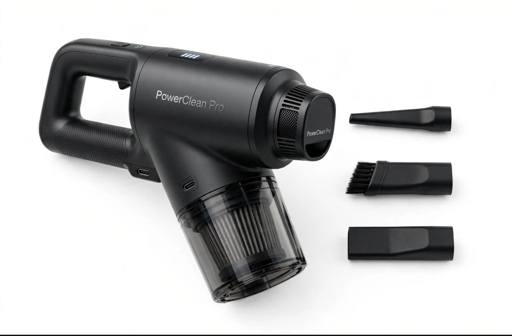 PowerClean Pro - 12000PA Portable Car Vacuum