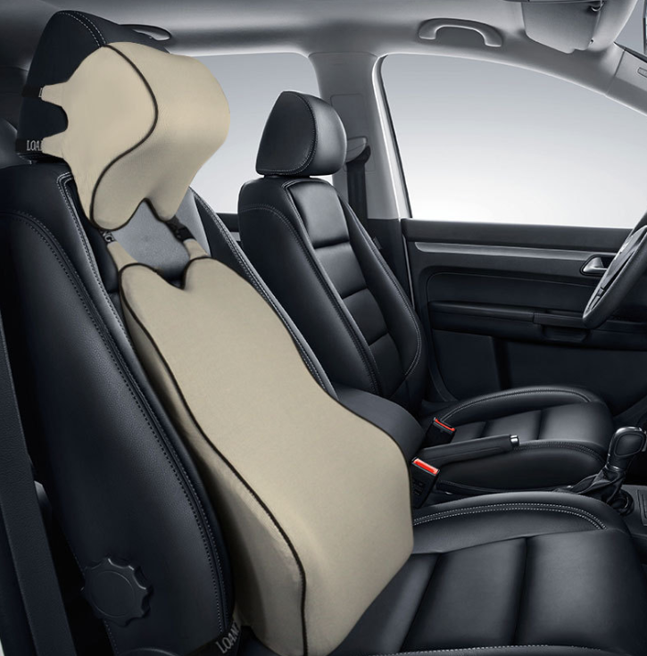 DriveComfort™ Ergonomic Car Seat Set - Neck & Lumbar Support